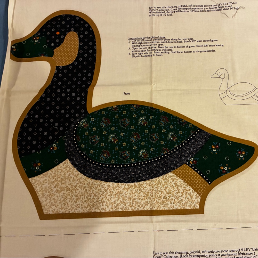 Duck Pattern Fabric Panel